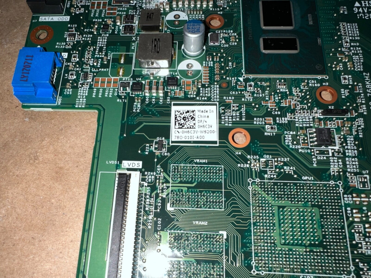 Dell 0H6C3V Inspiron 3464 AIO DDR4 Motherboard Intel i3-7100U 2.4GHz CPU TESTED!