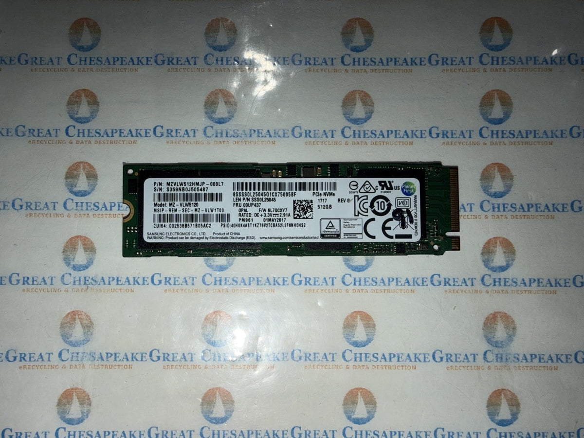 "AS IS" Samsung MZVLW512HMJP-000L7 512GB MZ-VLW5120 NVME M.2 2280 SSD 91% Health