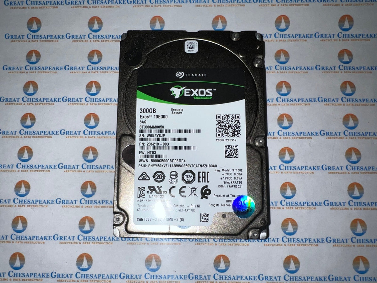 Seagate Exos ST300MM0058 300GB SAS 3 2.5" Enterprise Hard Drive TESTED!