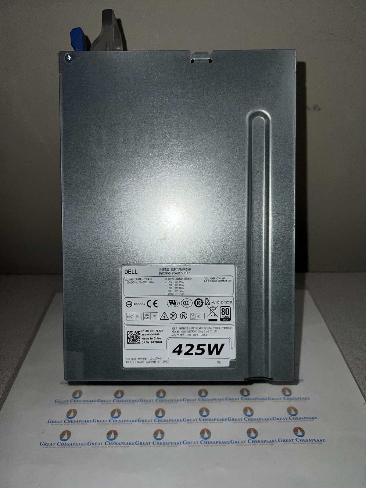 DELL 0FFD0H AC425EF-01 T3600 T3610 425W Workstation Power Supply FSA017 TESTED!