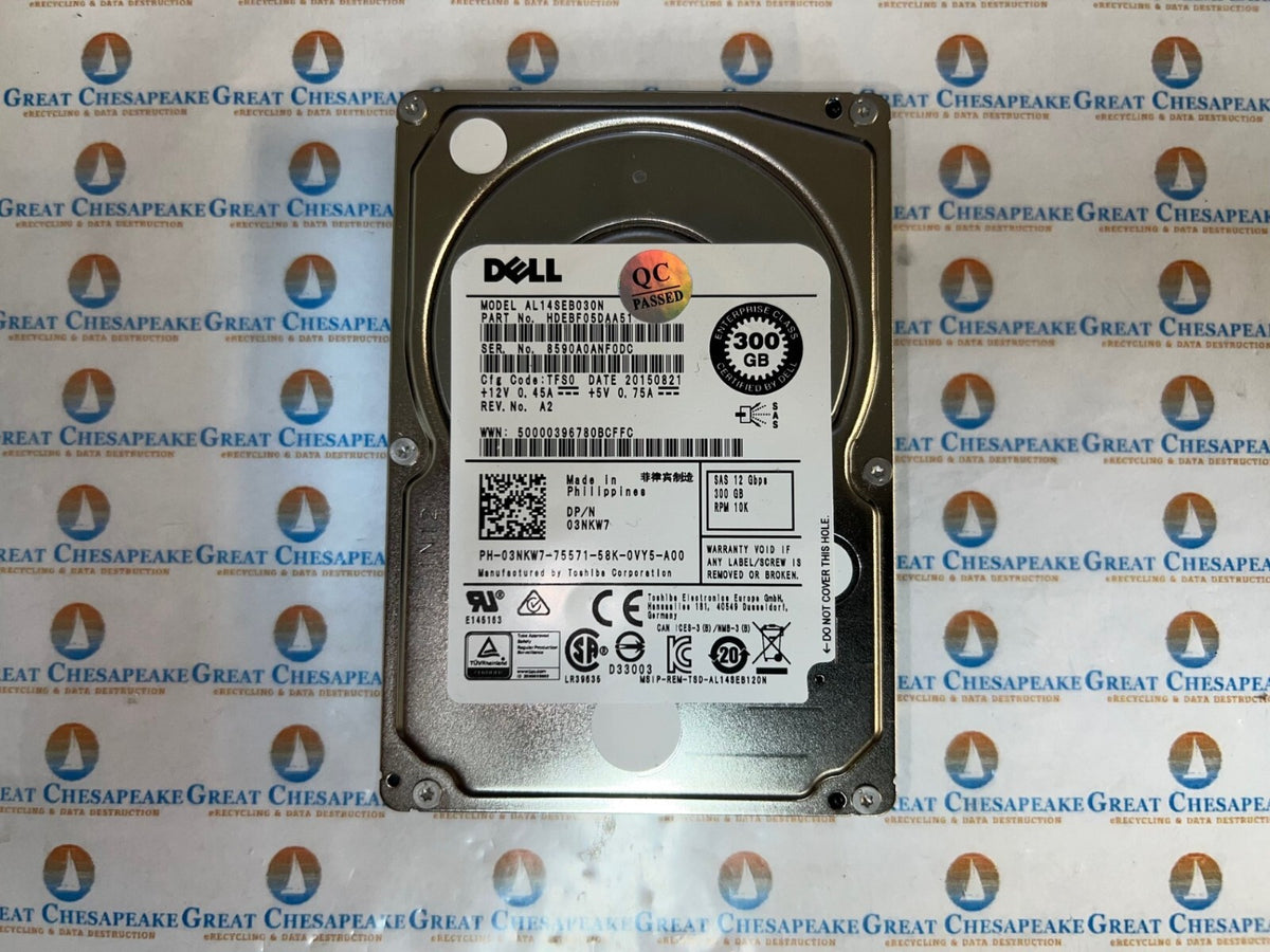 Dell Toshiba AL14SEB030N 300GB 2.5" SAS 10K RPM Enterprise Class TESTED!
