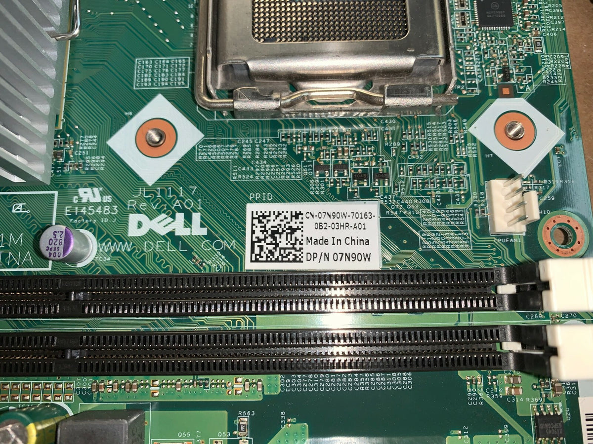 Dell 07N90W LGA 775/Socket T Intel Motherboard w/Faceplate TESTED!