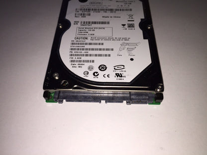 Seagate ST9120823AS Momentus 120GB Internal 7200 RPM 2.5" Hard Drive TESTED!