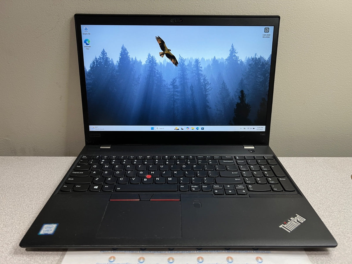 Lenovo ThinkPad T580 Intel i5-8250U 256GB SSD 16GB Ram Win11Pro w/Charger!