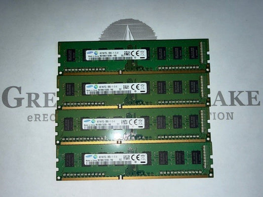 "Lot of 4" M378B5173EB0-YK0 16GB Total (4GBx4) PC3L-12800U DDR3 DIMM Desktop Ram
