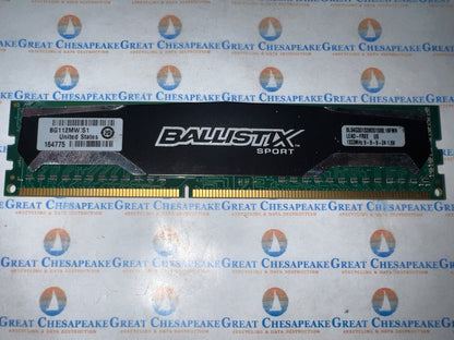 Crucial Ballistix Sport BLS4G3D1339DS1S00.16FMR 4GB PC3-10600U DDR3 RAM TESTED!