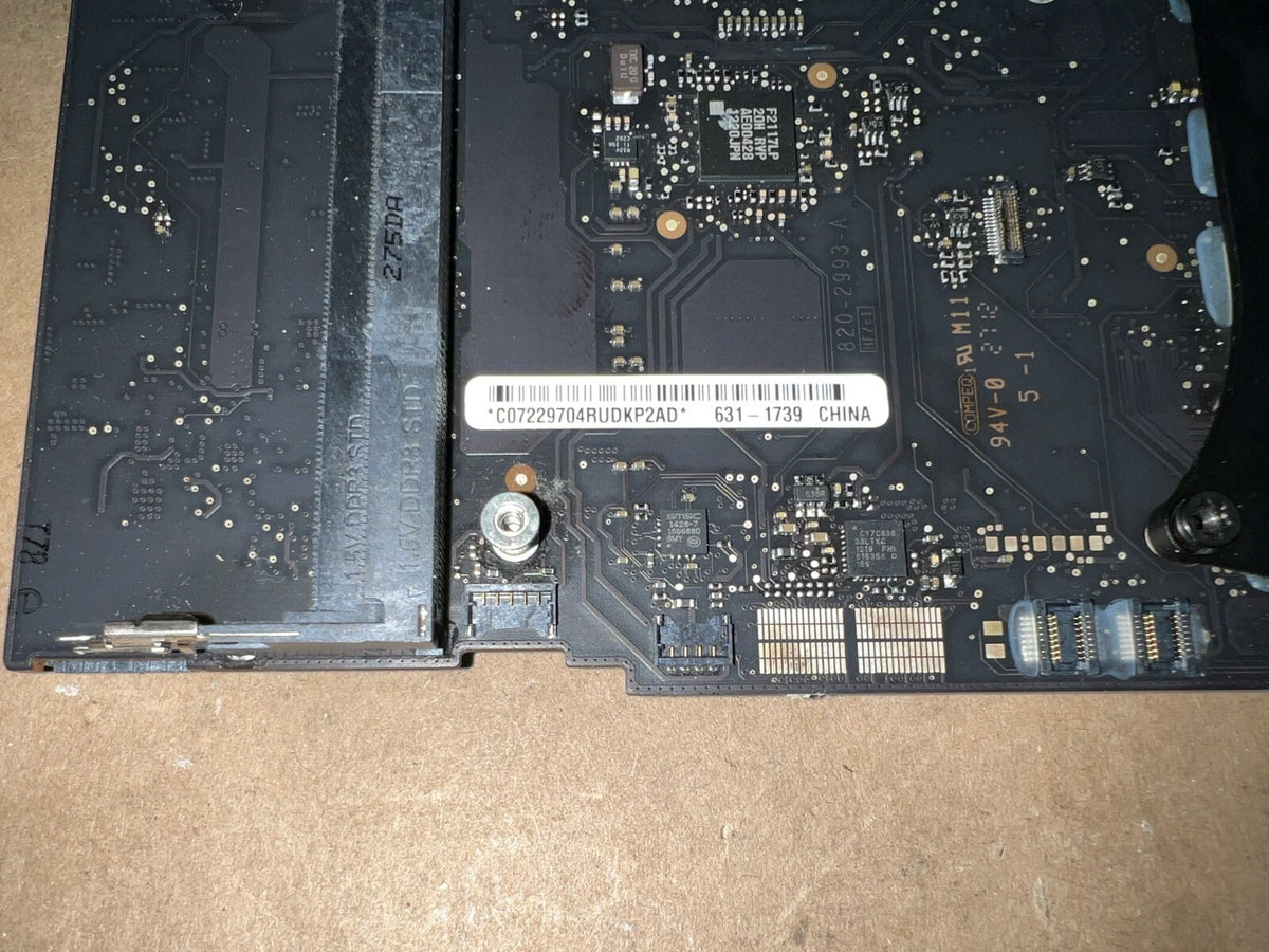 OEM APPLE 631-1739 MOTHERBOARD INTEL I5-2415M 2.30GHZ MAC Mini MID 2011 TESTED!