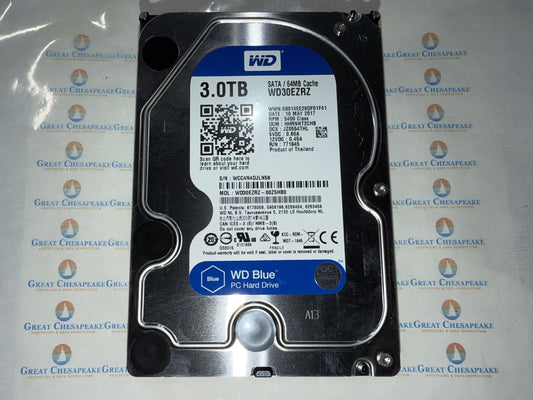 Western Digital WD30EZRZ-00Z5HB0 3TB 3.5" SATA WD Blue 5400RPM TESTED!