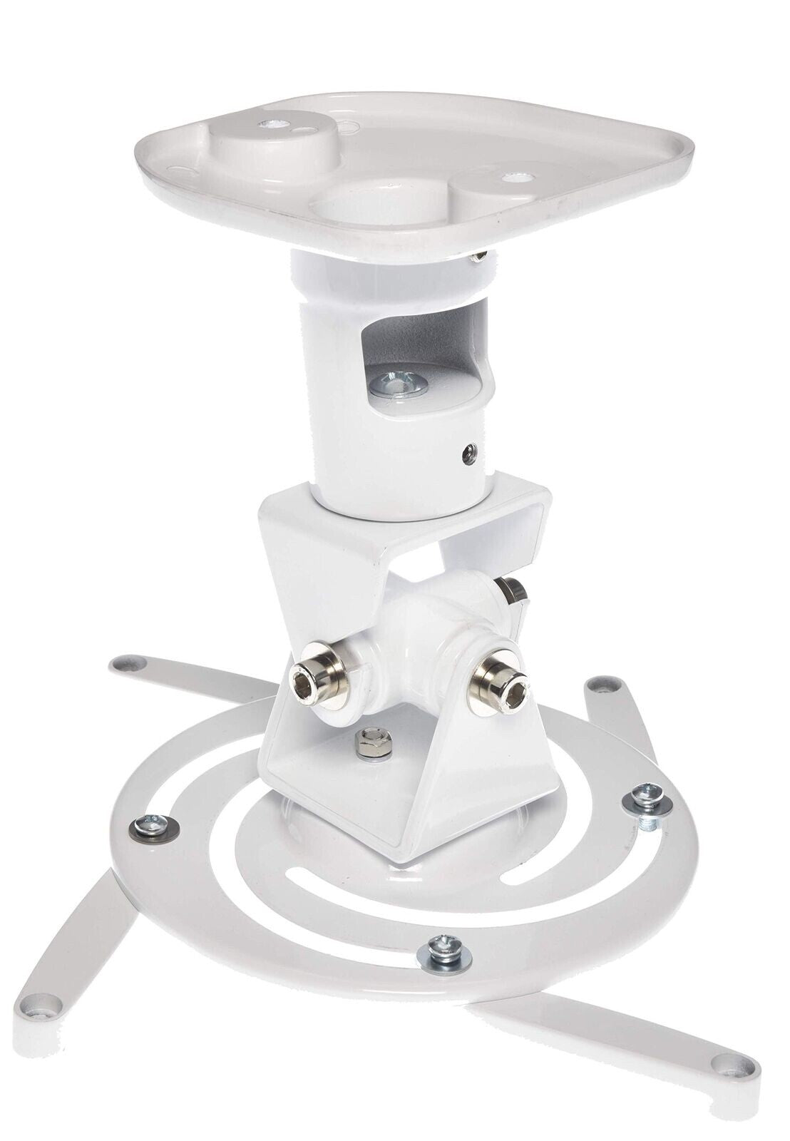 NEW AMER Projector Mount - Ceiling Bracket LCD DLP Tilt 360° Swivel 30lbs White!