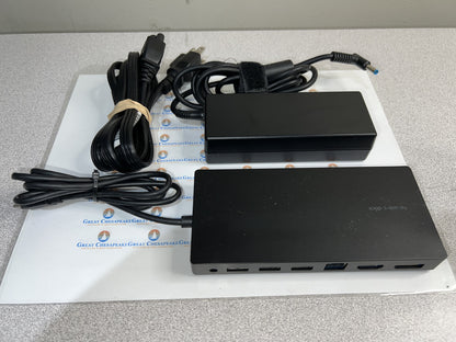 HP  TPA-B01 844549-001 Elite USB-C Docking Station 841575-00 w/90W AC Adapter!