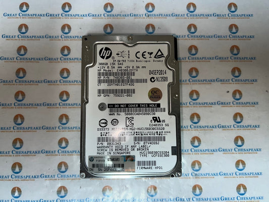 HP EH0300JDYTH 300GB SAS 2.5" 15kRPM 748385-001 TESTED!