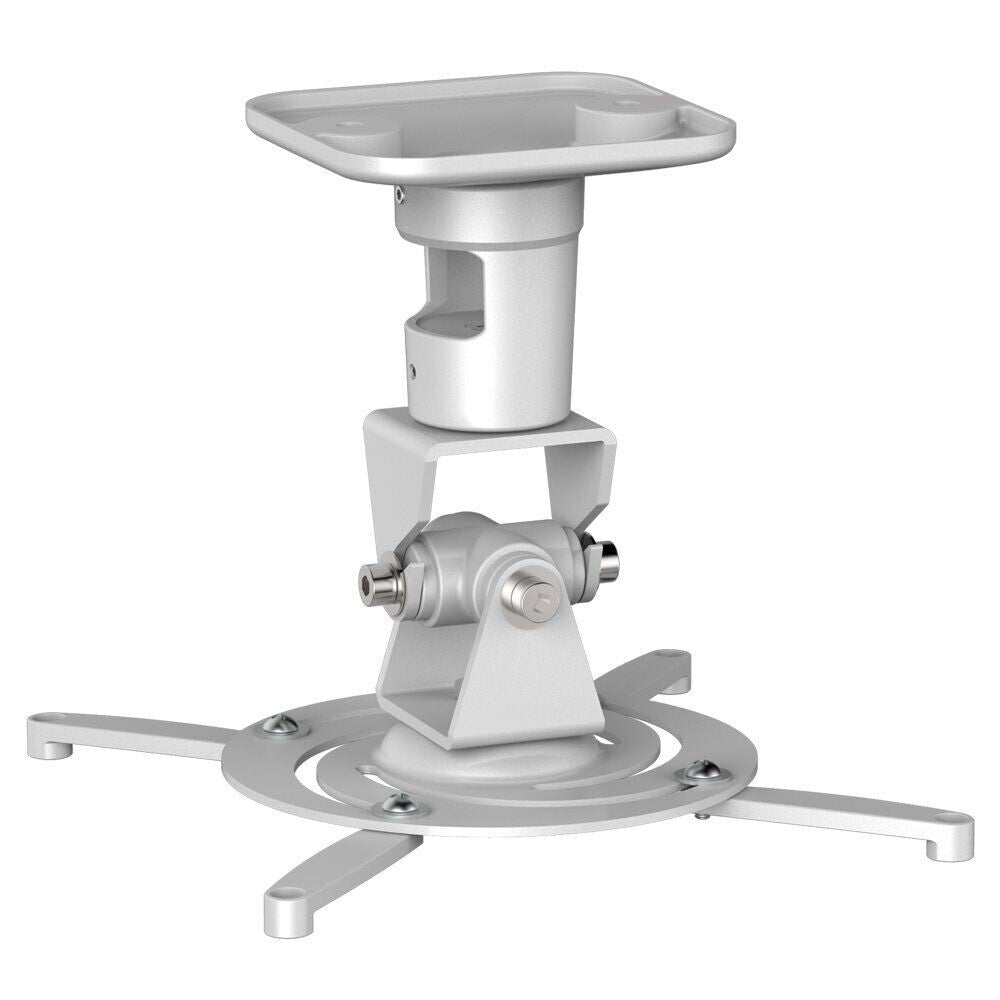 NEW AMER Projector Mount - Ceiling Bracket LCD DLP Tilt 360° Swivel 30lbs White!