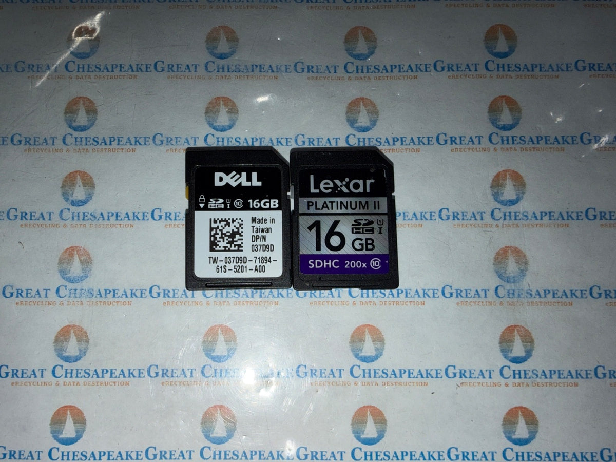 2 Various Brands 16GB SDHC Cards As Shown TESTED!