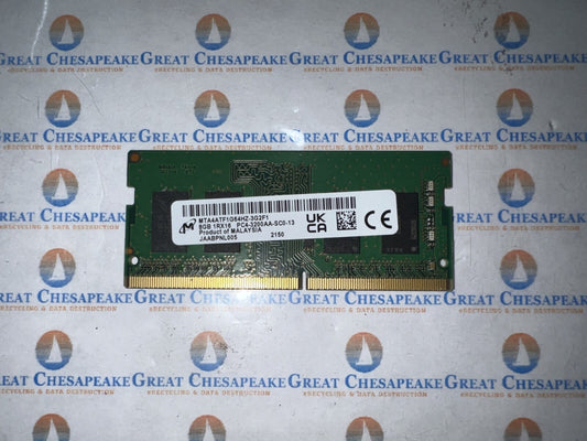 Micron MTA4ATF1G64HZ-3G2F1 8GB DDR4 PC4-3200AA SODIMM TESTED!