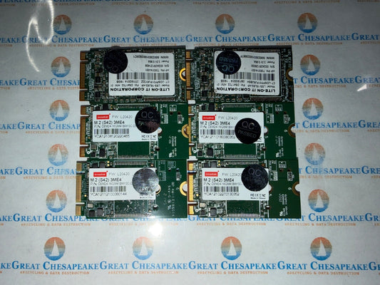 AS IS "Lot of 6" Various Major Brands 16GB SSD M.2 100% Health