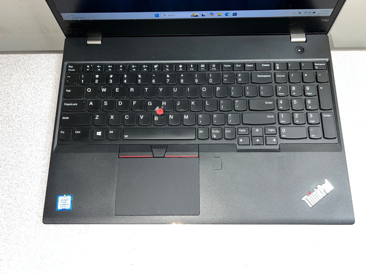 Lenovo ThinkPad T580 Intel i5-8250U 256GB SSD 16GB Ram Win11Pro w/Charger!