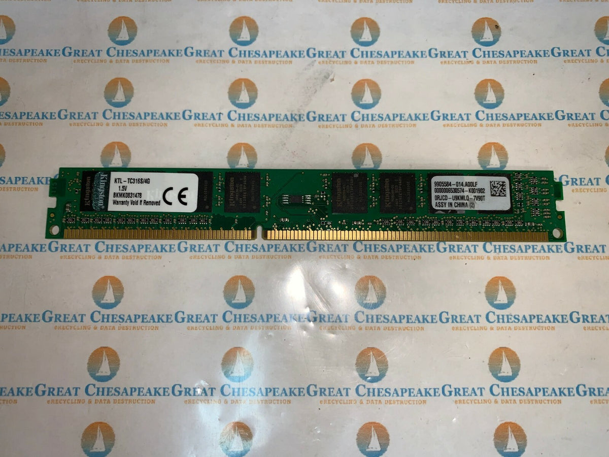Kingston KTL-TC316S/4G 4GB PC3-12800 DIMM 1600 MHz DDR3 Memory TESTED!