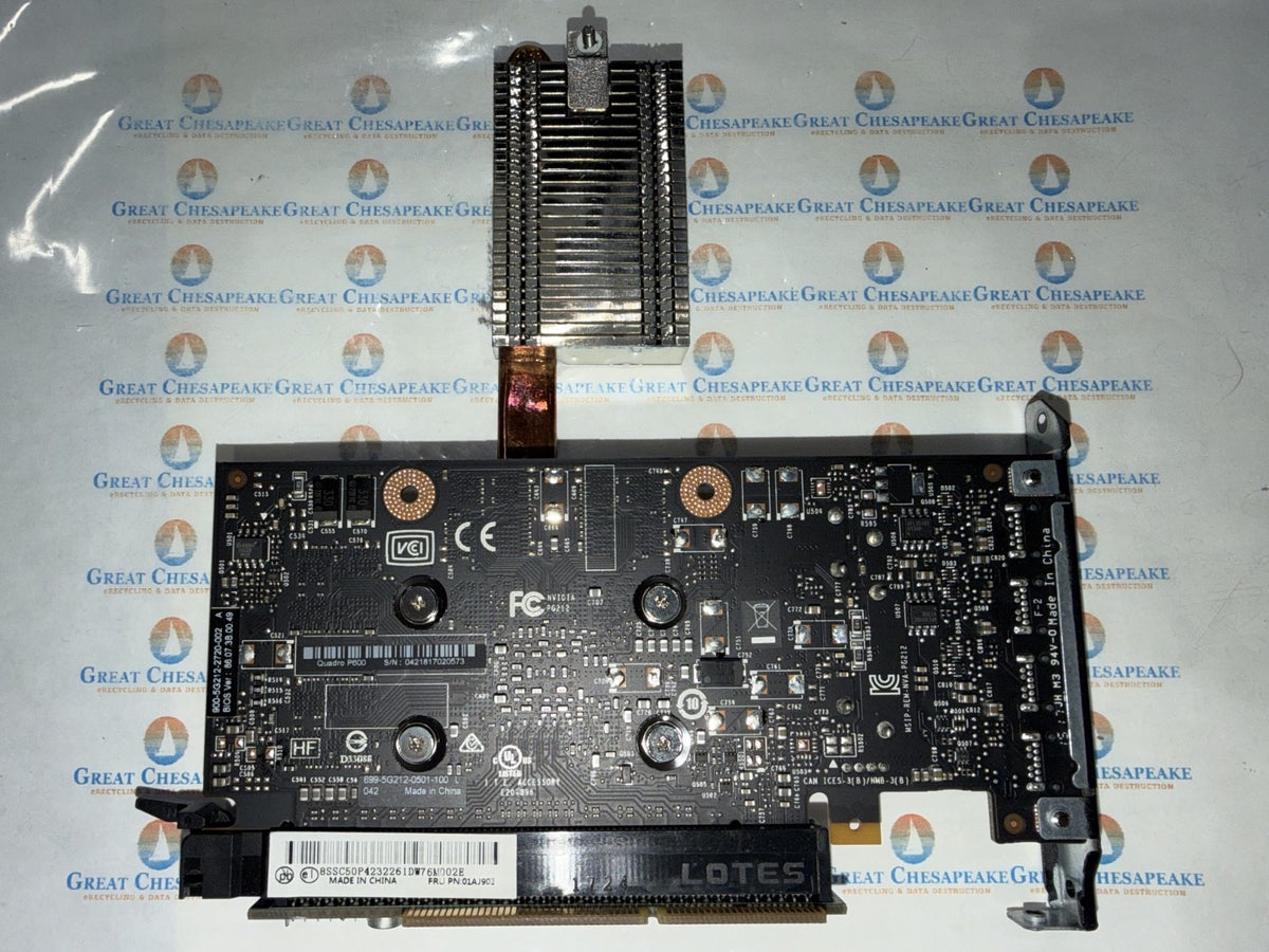 NVIDIA Quadro P600 699-5G212-0501-100 2GB GDDR5 Graphic Card w/Heatsink!