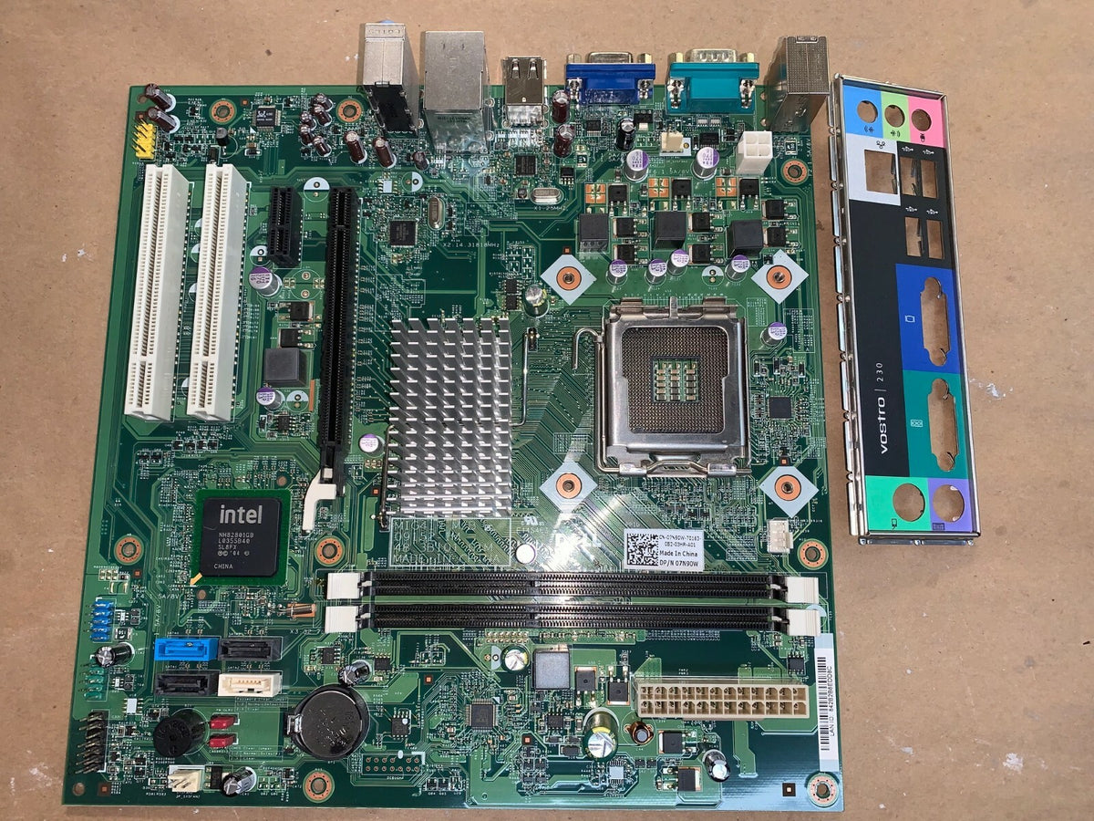 Dell 07N90W LGA 775/Socket T Intel Motherboard w/Faceplate TESTED!