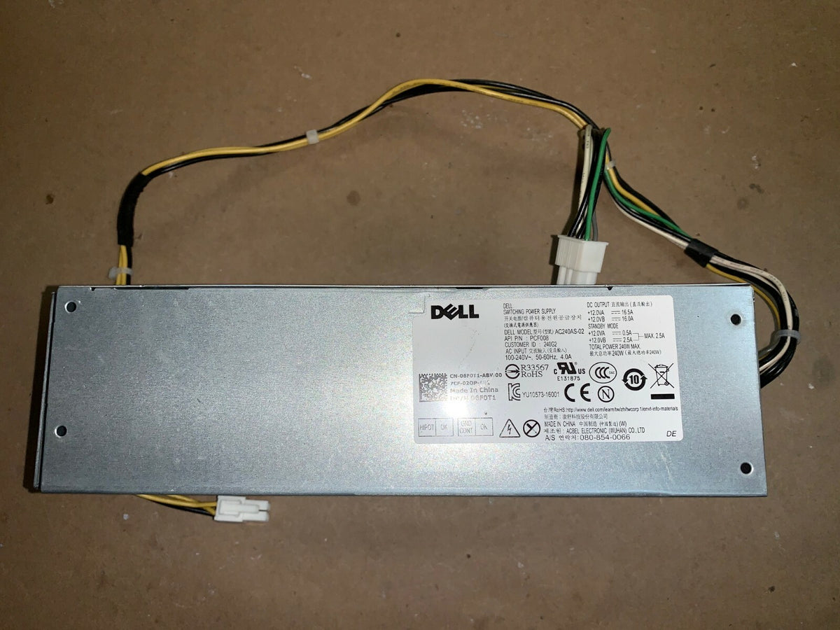 Dell AC240AS-02 06F0T1 Optiplex 3040 5040 7040 240W Power Supply 6F0T1 TESTED!