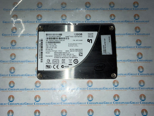 "AS IS" INTEL SSDSA2BW120G3H 320 SERIES 120GB 2.5" SATA SSD 97% Health!