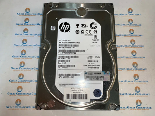 HP MB1000GCWCV 1TB Enterprise 3.5" SATA 695503-001 TESTED!