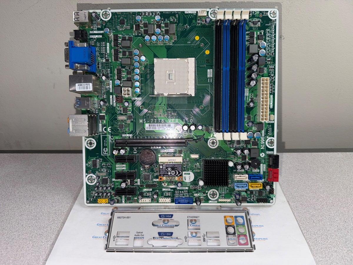 HP 716188-001 Pavilion 500 Socket FM2 DDR3 Motherboard w/ I/O Shield TESTED!