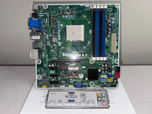 HP 716188-001 Pavilion 500 Socket FM2 DDR3 Motherboard w/ I/O Shield TESTED!