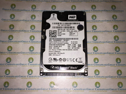 Western Digital WD3200BEKT-75PVMT1 Scorpio Black 320GB SATA 7200RPM 2.5" TESTED!
