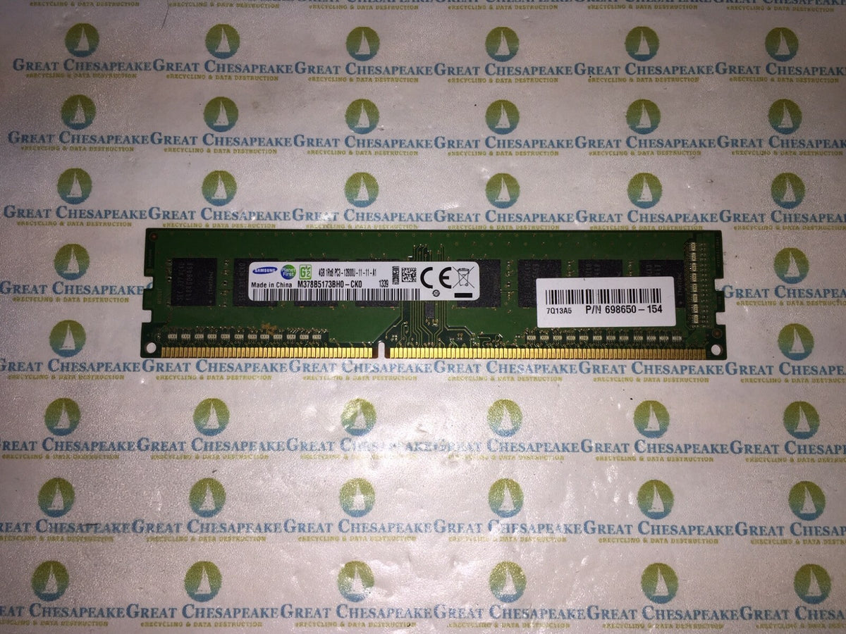  SAMSUNG M378B5173BH0-CK0 4GB PC3-12800U DDR3 240-Pin DIMM Non ECC TESTED!