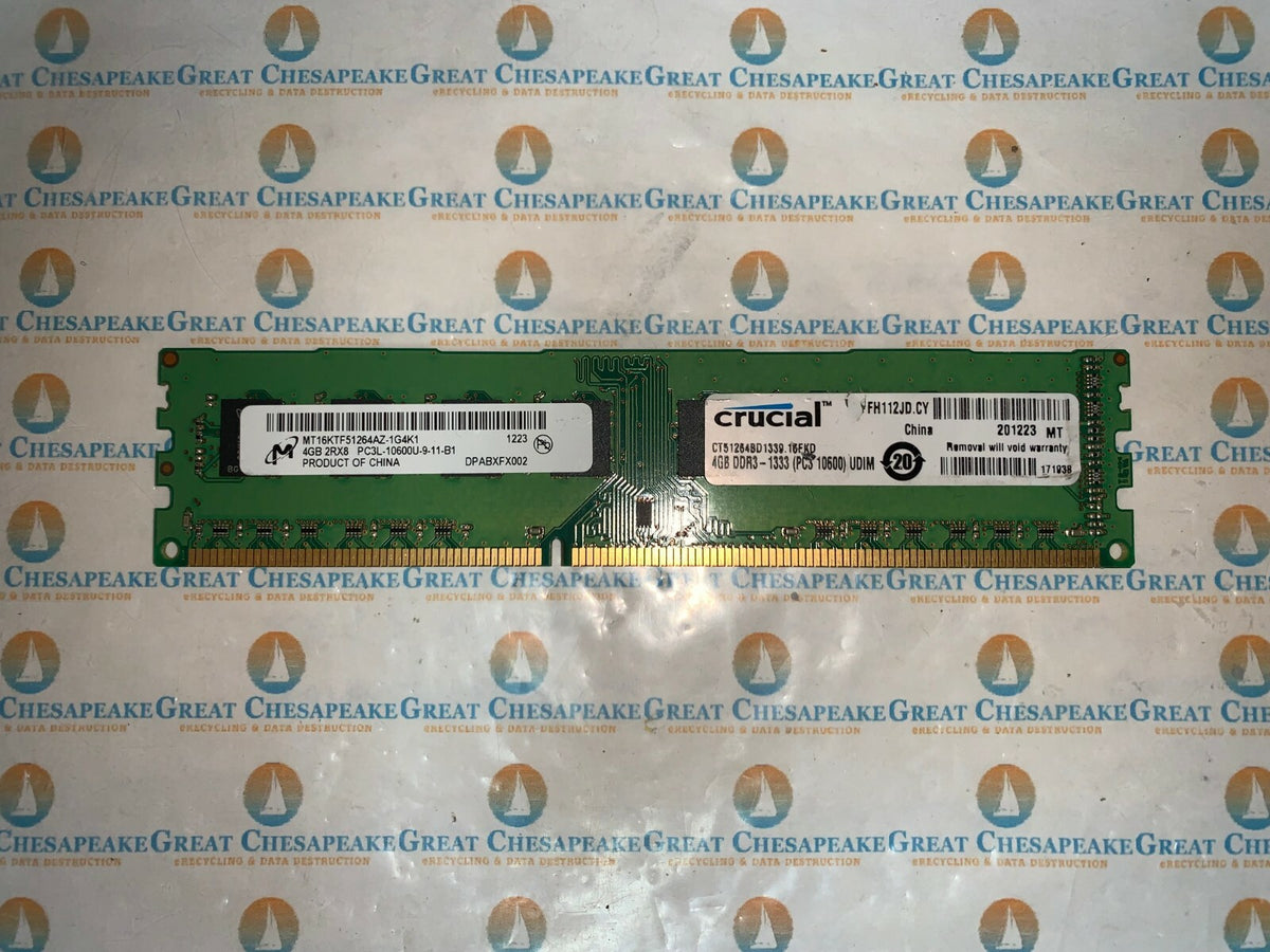 Micron MT16KTF51264AZ-1G4K1 4GB PC3L-10600U 240pin TESTED!